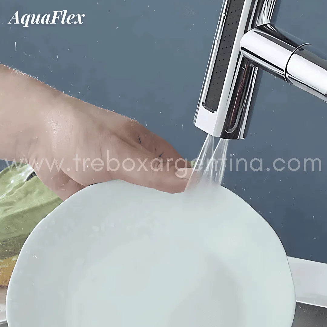 AquaFlex™ Extensor de Grifo Giratorio para Máximo Control y Ahorro de Agua