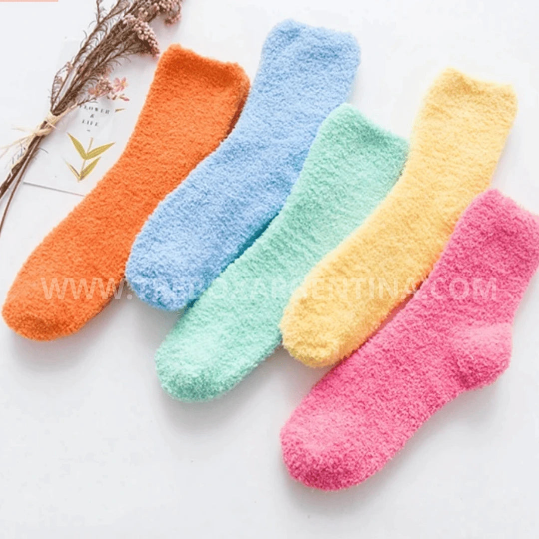 Combo Fuzzy 2X1 | Medias Peluche Largas para Mujer – Máxima suavidad, máximo abrigo 🧦❄️