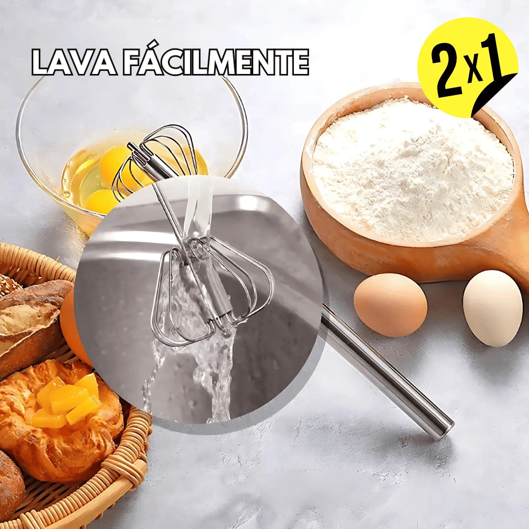 Batidor de Huevo Semiautomático MIXER PRO - 2X1 ¡Compra 1 y Lleva 1 GRATIS!