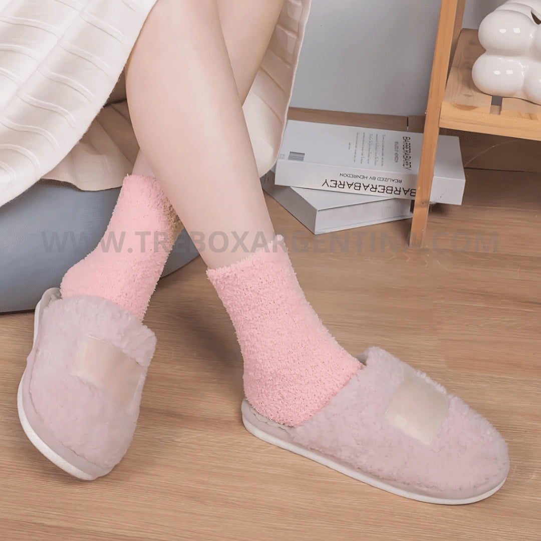 Combo Fuzzy 2X1 | Medias Peluche Largas para Mujer – Máxima suavidad, máximo abrigo 🧦❄️