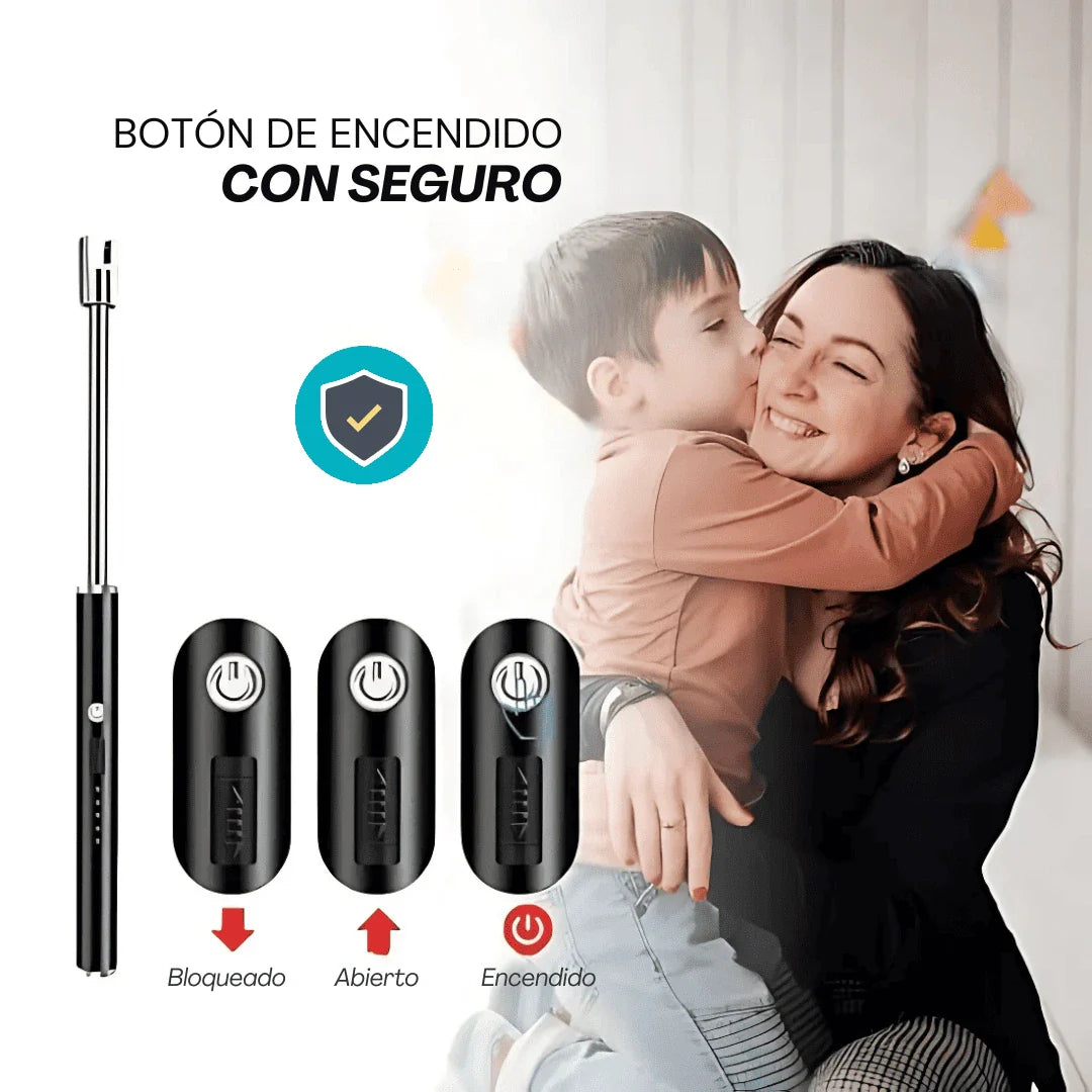 MaxFlame™ | El Encendedor Eléctrico más Seguro del Mercado - Recargable y Sin Gas