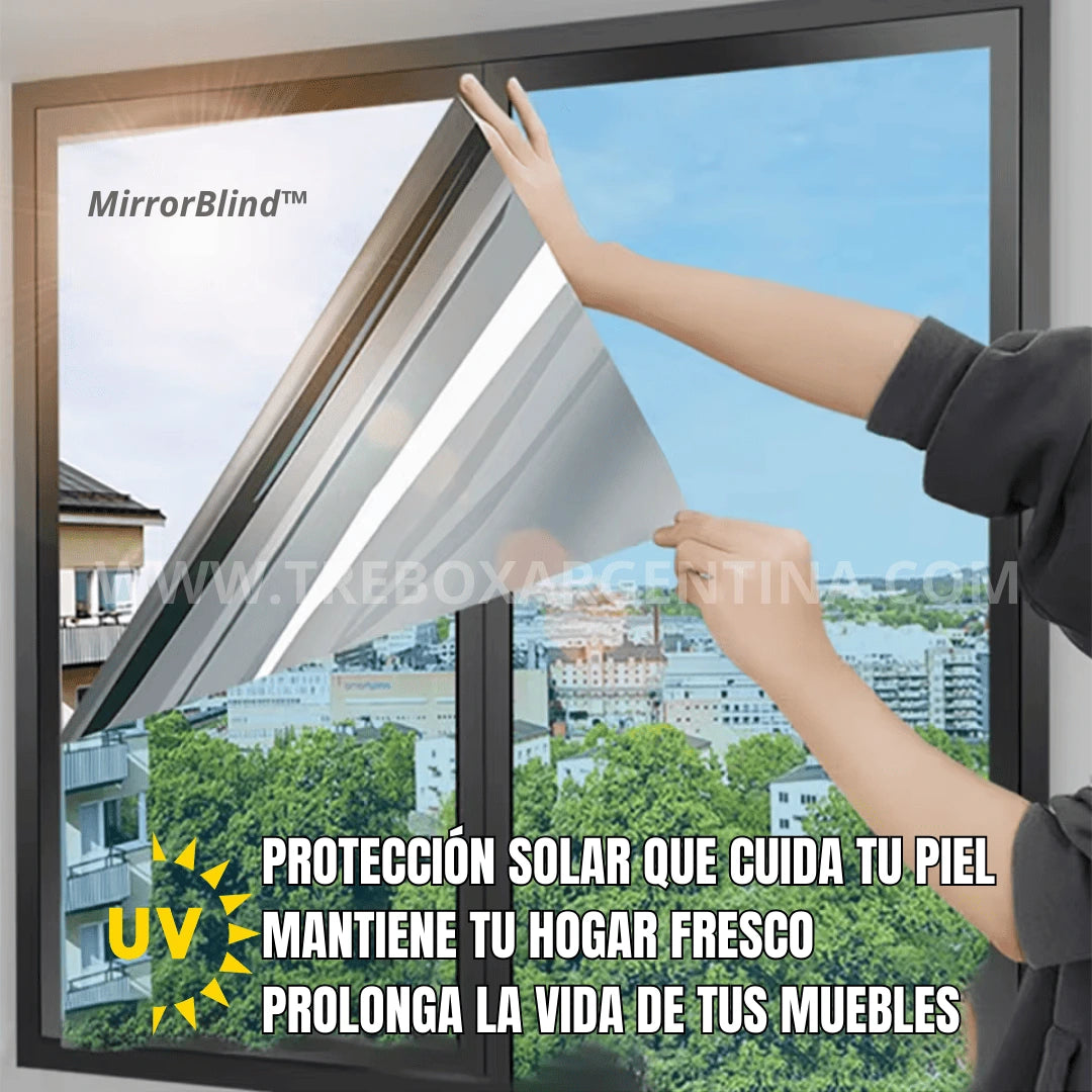 2X1 - Papel Film Espejado MirrorBlind™: Tu casa fresca y privada