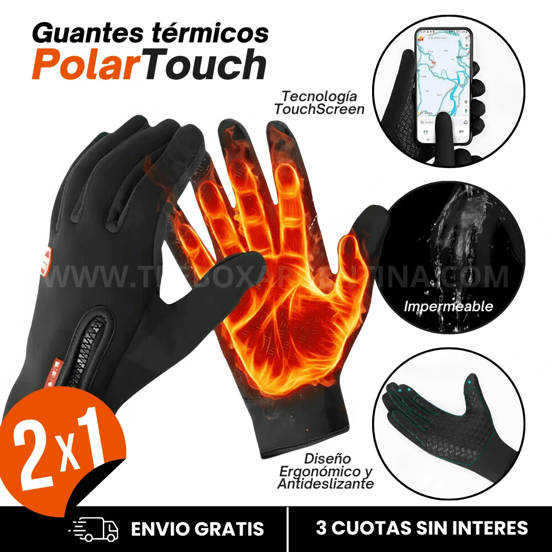 Combo 2X1 PolarTouch | Guantes térmicos con tecnología táctil – Lleva 2 al precio de 1 y mantén tus manos calientes y conectadas todo el invierno ❄️🔥