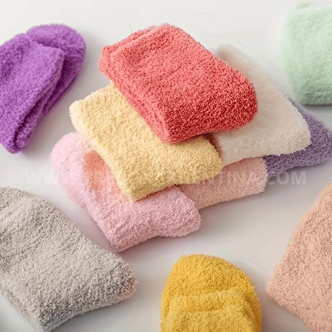 Combo Fuzzy 2X1 | Medias Peluche Largas para Mujer – Máxima suavidad, máximo abrigo 🧦❄️