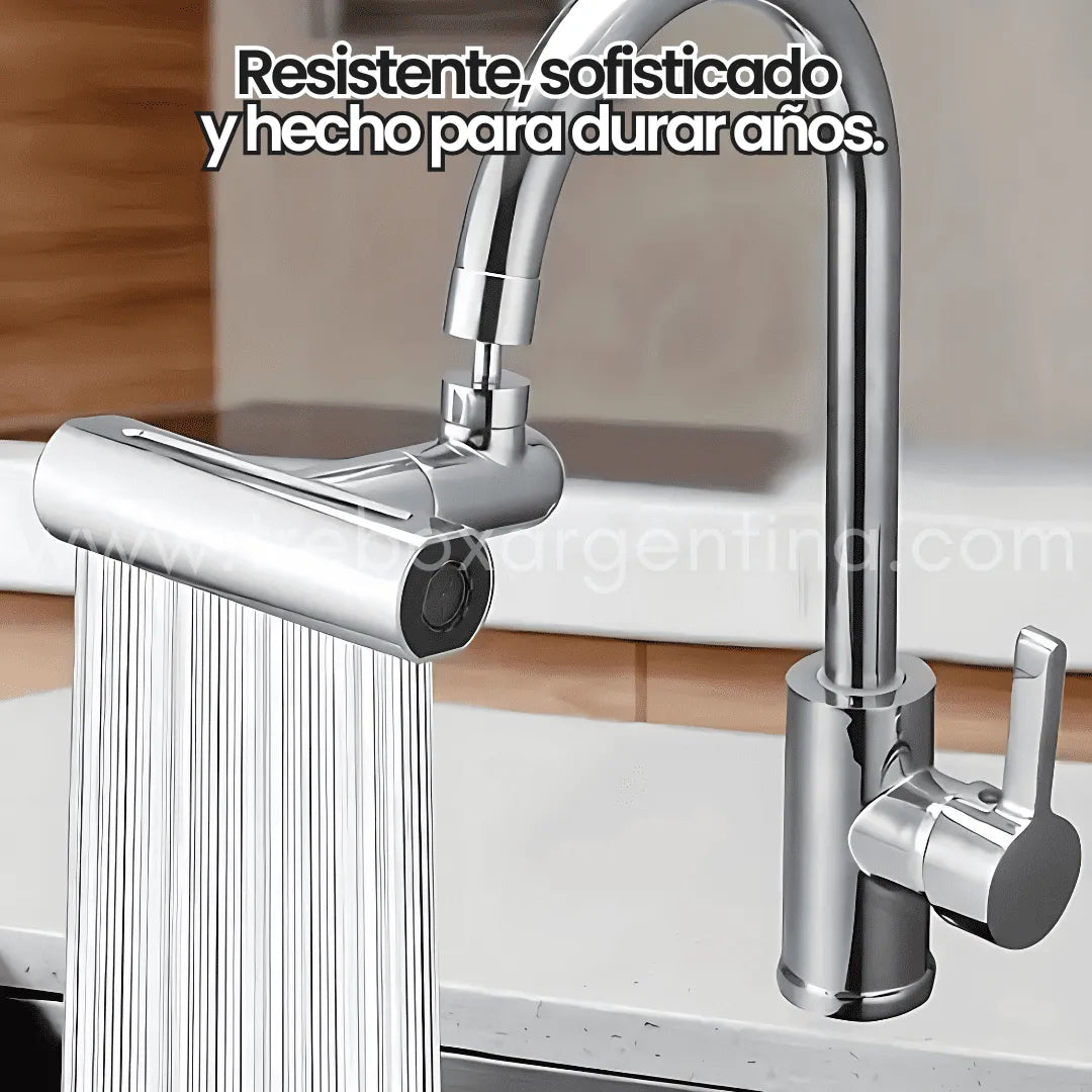 AquaFlex™ Extensor de Grifo Giratorio para Máximo Control y Ahorro de Agua