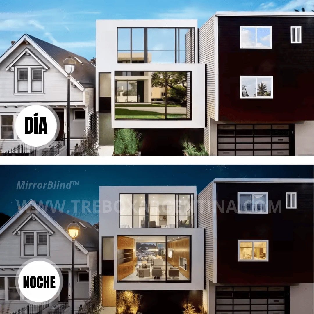 2X1 - Papel Film Espejado MirrorBlind™: Tu casa fresca y privada