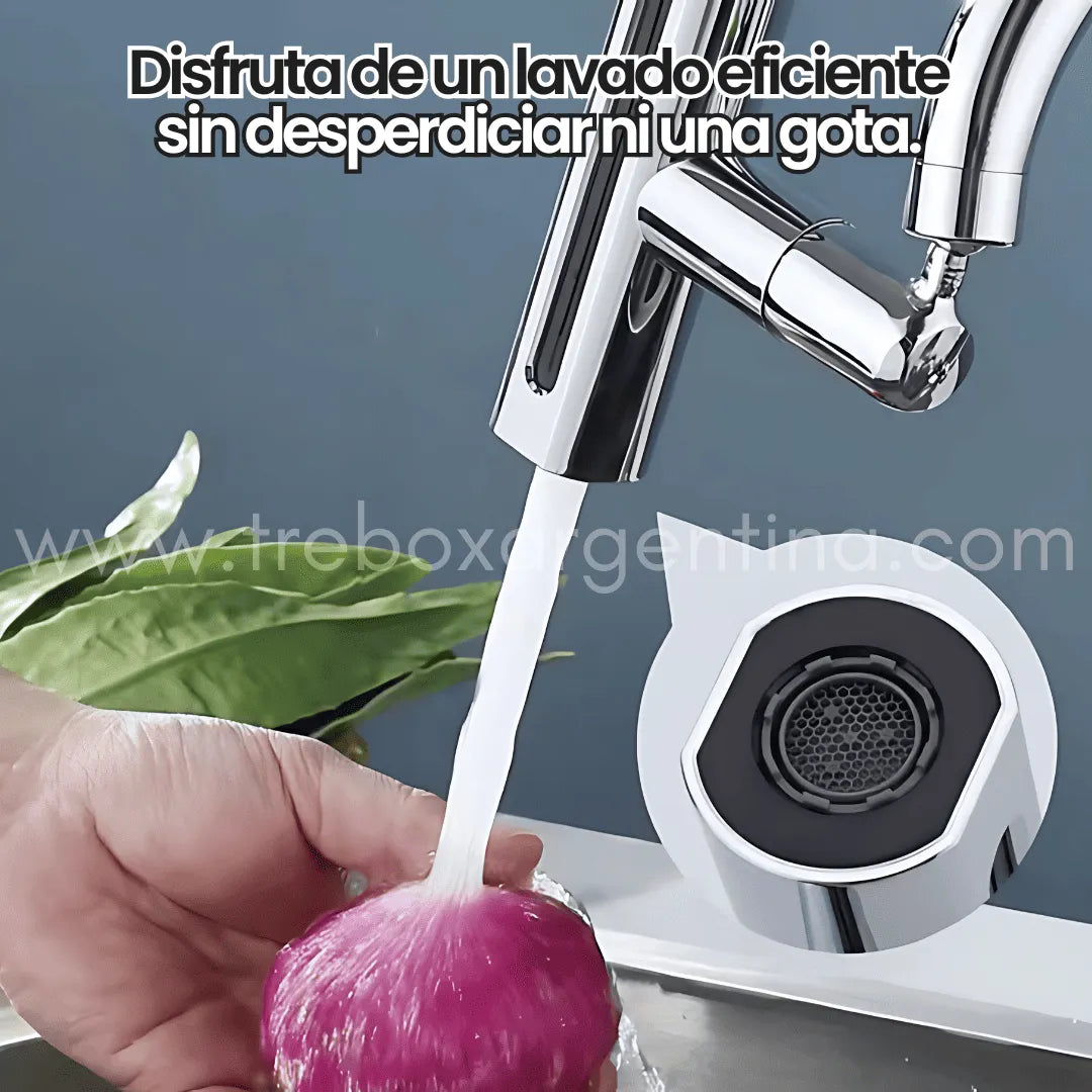 AquaFlex™ Extensor de Grifo Giratorio para Máximo Control y Ahorro de Agua