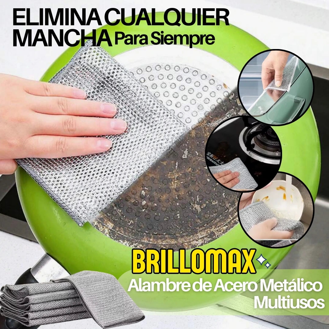 Paño de limpieza multiusos BRILLOMAX | Elimina todo tipo de manchas ✨