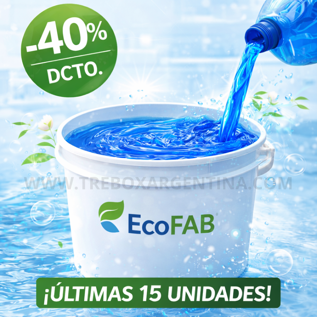 40% OFF 🎁 | EcoFAB Pasta de Jabon liquido para ropa ULTRA PERFUMADO: Hasta 20 litros por menos precio!