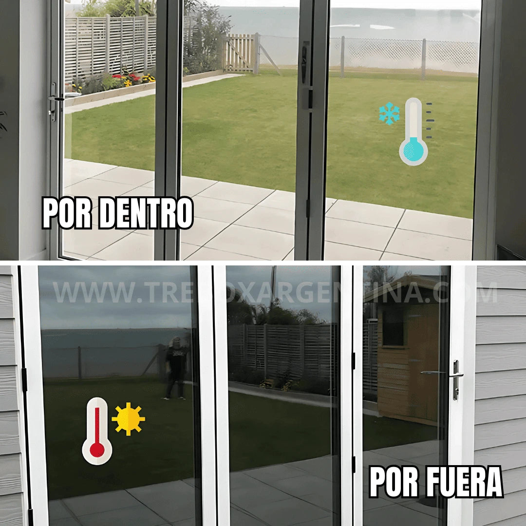 2X1 - Papel Film Espejado MirrorBlind™: Tu casa fresca y privada