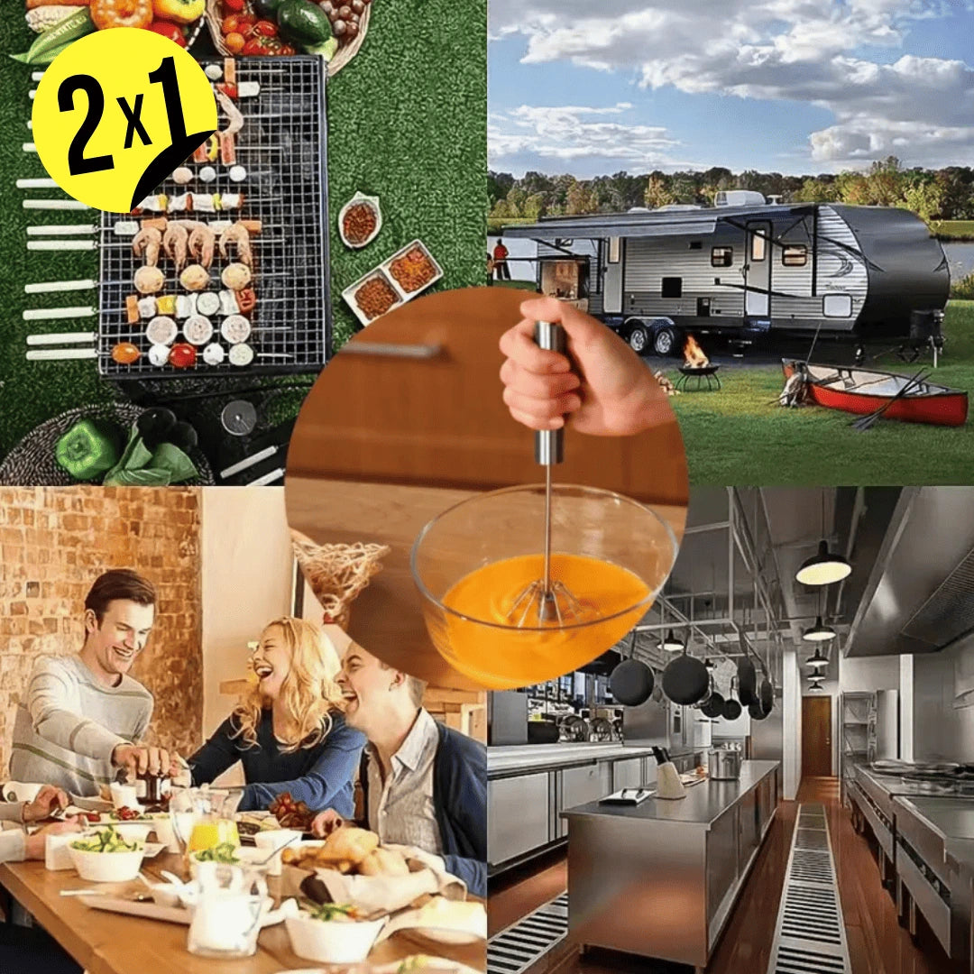 Batidor de Huevo Semiautomático MIXER PRO - 2X1 ¡Compra 1 y Lleva 1 GRATIS!