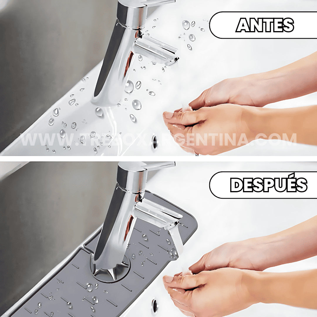 AquaDry™ | Alfombrilla de Silicona Absorbente - Lavaplatos limpio y sin moho las 24 horas!