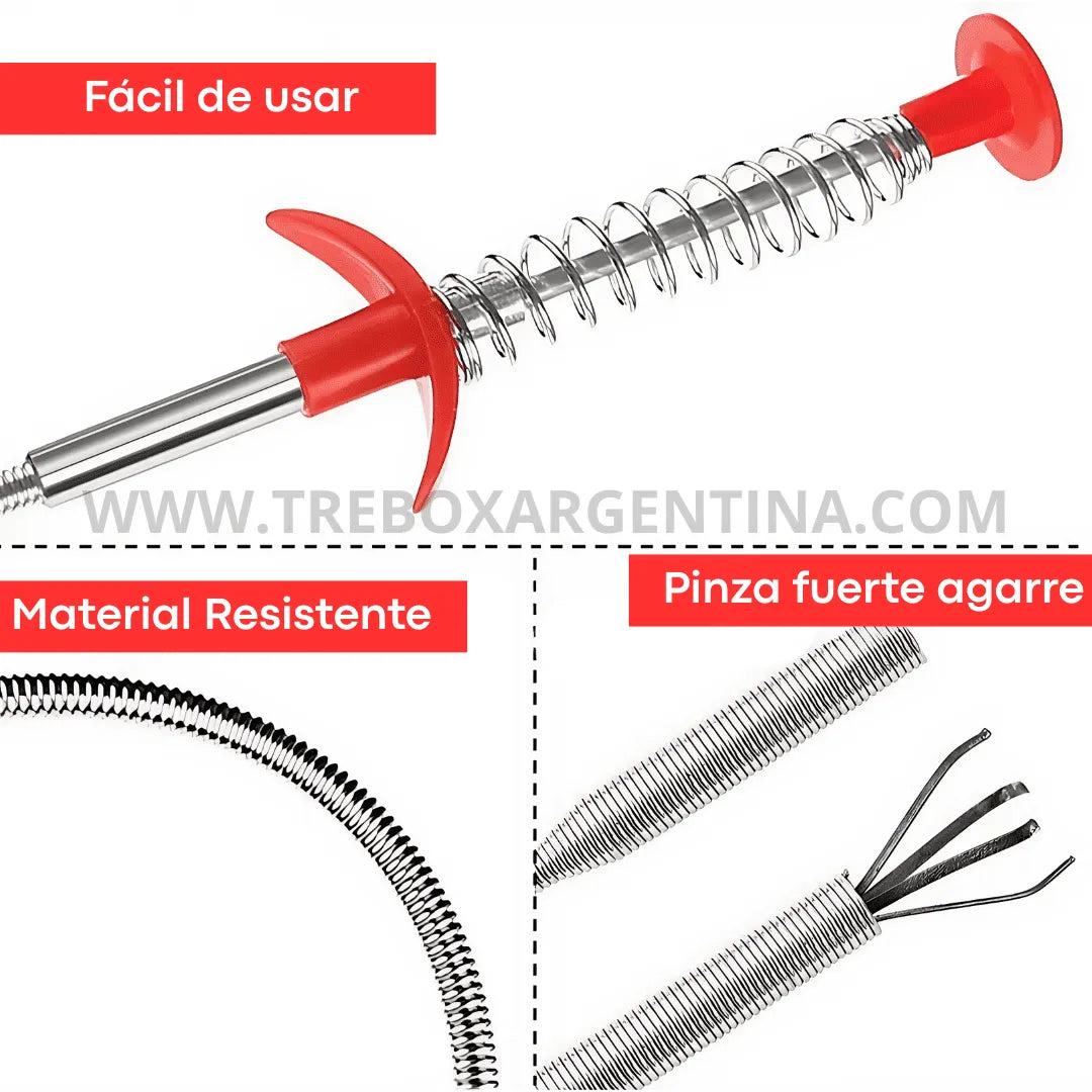 COMBO 2x1 DE TEMPORADA - Pinza DrenaPro™ | Destapa Cañerías al Instante sin Químicos ni Plomeros
