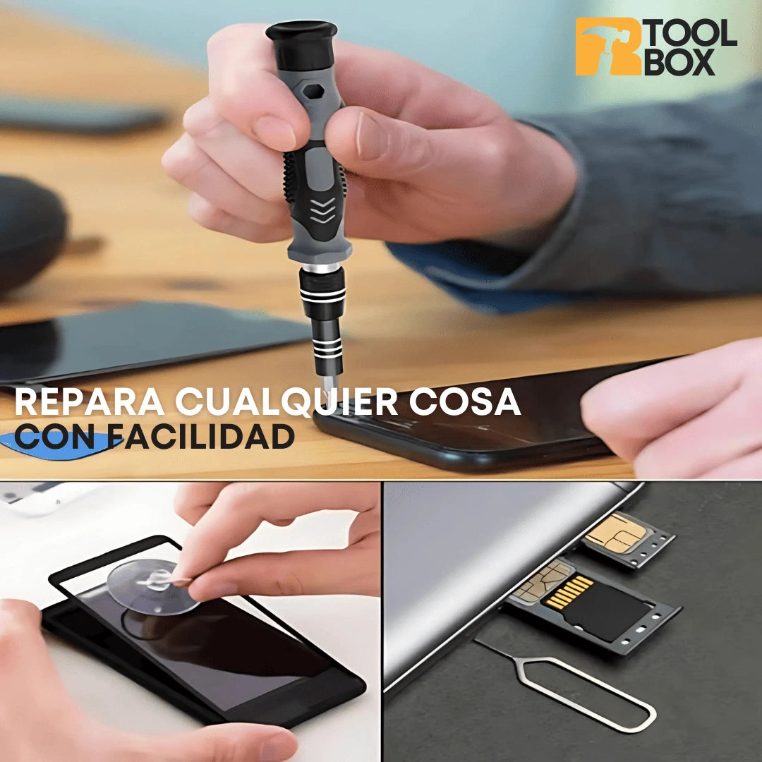 ToolBox™ | Set destornilladores Magnéticos para Arreglos de Precisión 115 En 1