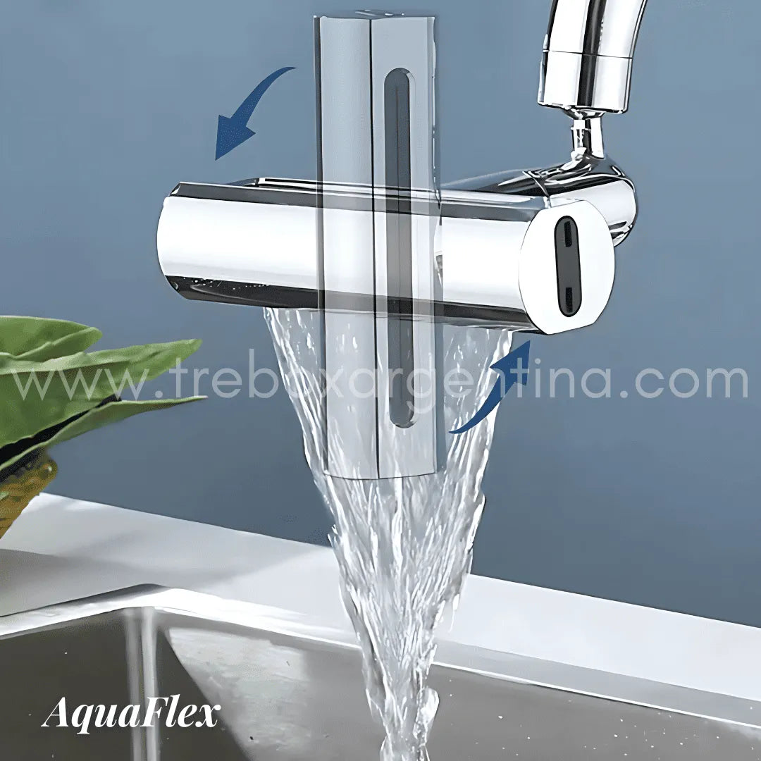 AquaFlex™ Extensor de Grifo Giratorio para Máximo Control y Ahorro de Agua