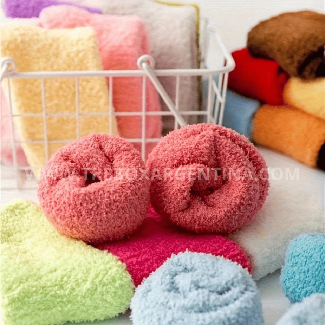 Combo Fuzzy 2X1 | Medias Peluche Largas para Mujer – Máxima suavidad, máximo abrigo 🧦❄️