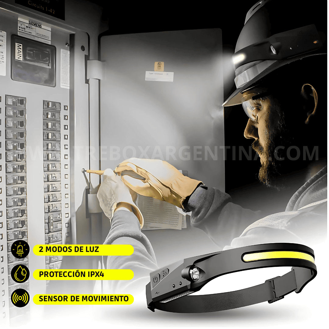 COMBO 2×1 - Linterna Manos Libres LUMENIX | Visibilidad completa sin sentir que la llevas puesta
