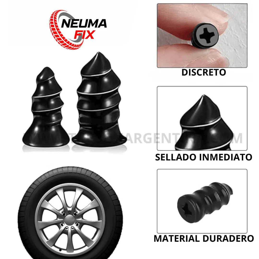 PROMO PACK X10💥 | NeumaFix Parches de Tornillos: Repará al instante y que una pinchadura no arruine tus planes