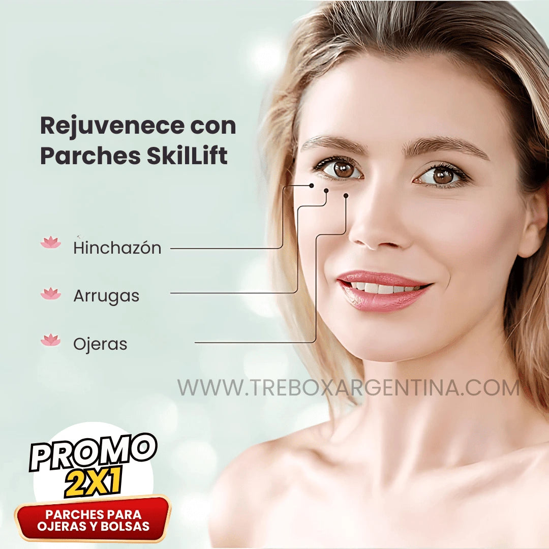 SkinLift | Parches de Gel para reducir Ojeras y Bolsas - 2x1 ¡Llevate 2 pares y Paga 1!