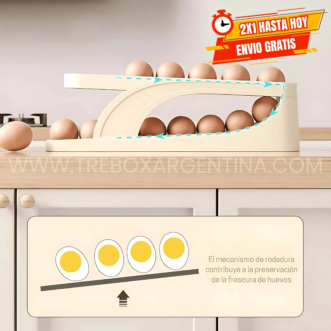 EggBox® | Organizador de Huevos 2 Niveles - 2x1 ¡Llevate 2, pagá 1 + Envío GRATIS!