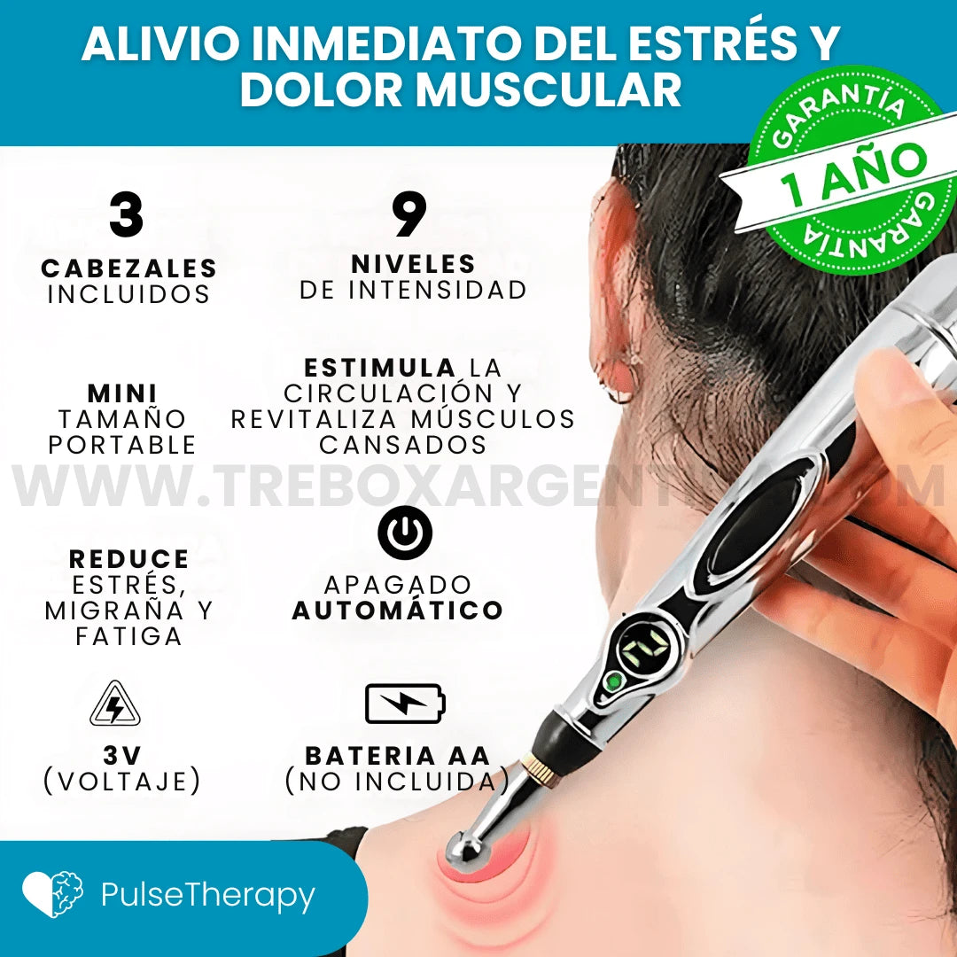 Lápiz de Acupuntura Electromagnético PulseTherapy | Reduce el Estrés y la Tensión sin Medicamentos