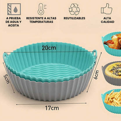 ¡PROMO HASTA HOY! SiliconAir | Moldes de Silicona para Freidora de Aire