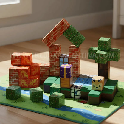 EDICIÓN LIMITADA🔥 |  Bloques Imantados MineCraft: Dejá que tus hijos construyan su propio universo