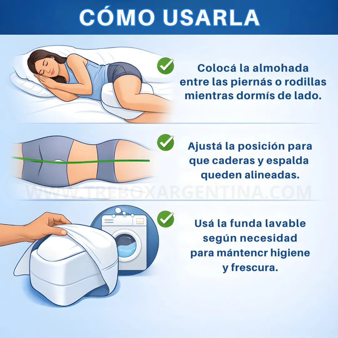 OFERTA 50% OFF 🚨 BodyRest Almohada Ortopédica : Alivia tu espalda, cadera y rodillas mientras descansas