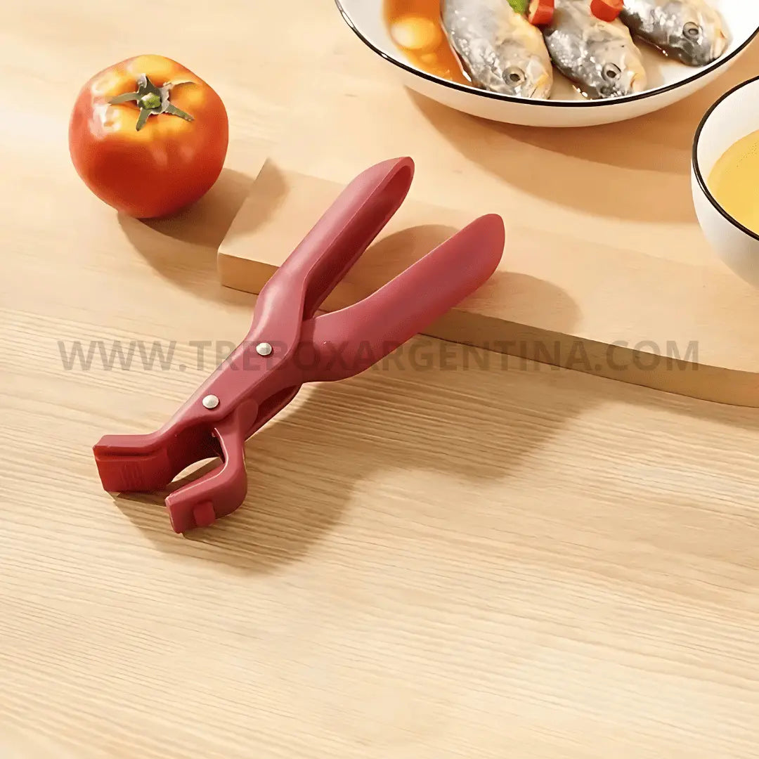 PROMO 3X1 🎁 Pinza antideslizante de silicona Clipchef🧑🏻‍🍳: Agarrá cualquier cosa caliente sin problemas!
