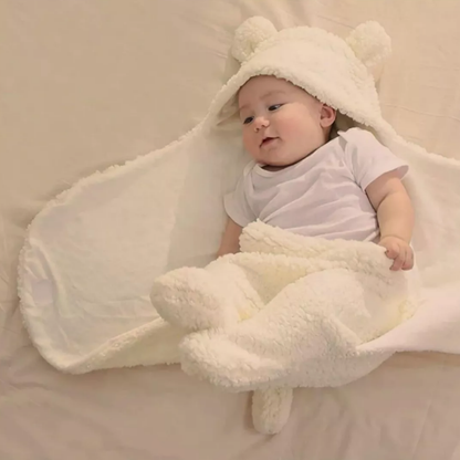 Oferta Limitada 2X1 🐻 TeddyBear | Manta Envolvente de Osito para Bebés – Mantén a tu bebé calentito todo el invierno