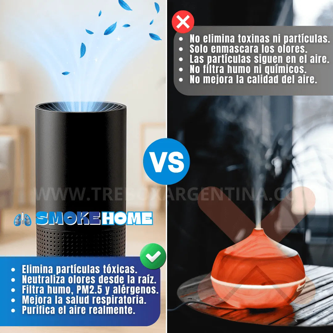 40% NAVIDAD SALE🎁 | SmokeHome™ Purificador Antitoxinas: Protegé los pulmones de los tuyos del humo del cigarrillo, vapeo y olores invisibles.