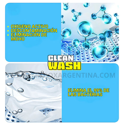 PACK ESPECIAL X12 - CleanWash™ Pastillas Mágicas de Limpieza para Lavaropas; Mantenla impecable y libre de malos olores!