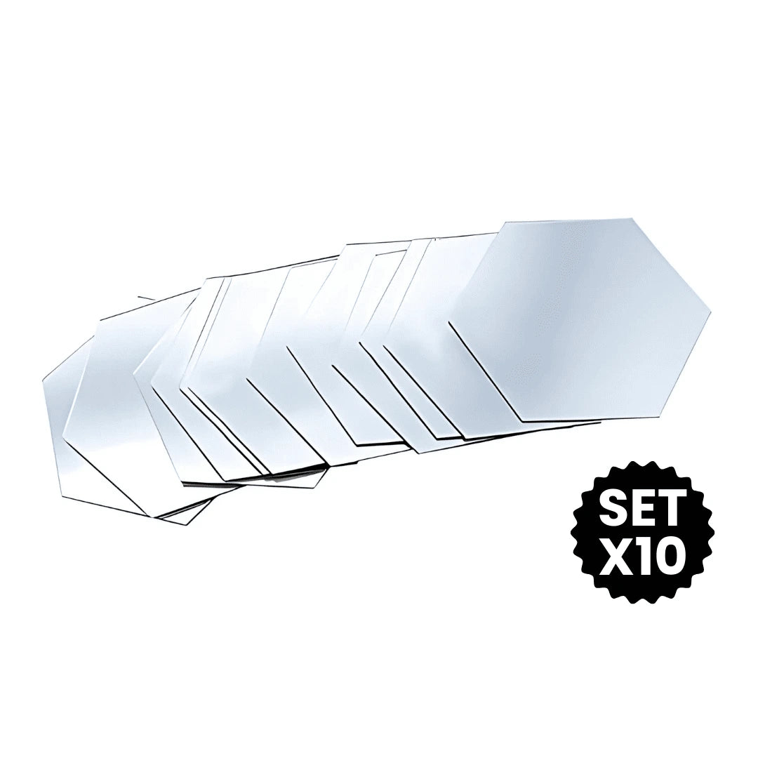 HEXAHOM™ Espejos Adhesivos  Decorativos SetX10 - PROMO 2X1 ¡Llevate 2 Set Paga 1!