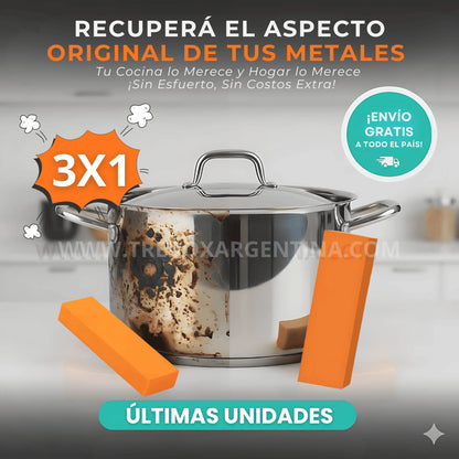 3X1 🎁 | Goma Limpiadora Brillux: Canillas, ollas y herramientas brillantes como el primer día