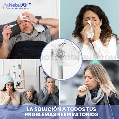 NebulAir™ Nebulizador Portátil para Toda la Familia |  Alivio Inmediato para la Respiración