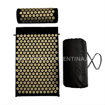 40% OFF🚨 | Set x3 Alfombra y Almohadilla masajeadora de acupresión: Tu ritual diario para liberar tensión y estrés sin salir de casa