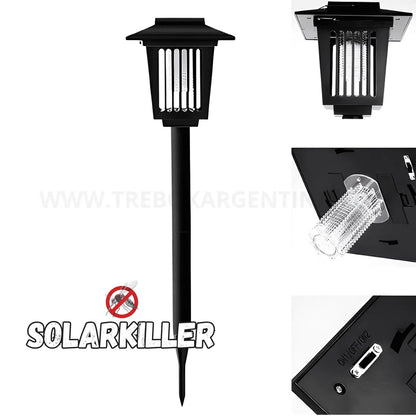 SolarKiller Lámpara solar antimosquitos 3 en 1 : Iluminá, protegé y olvidate de los mosquitos