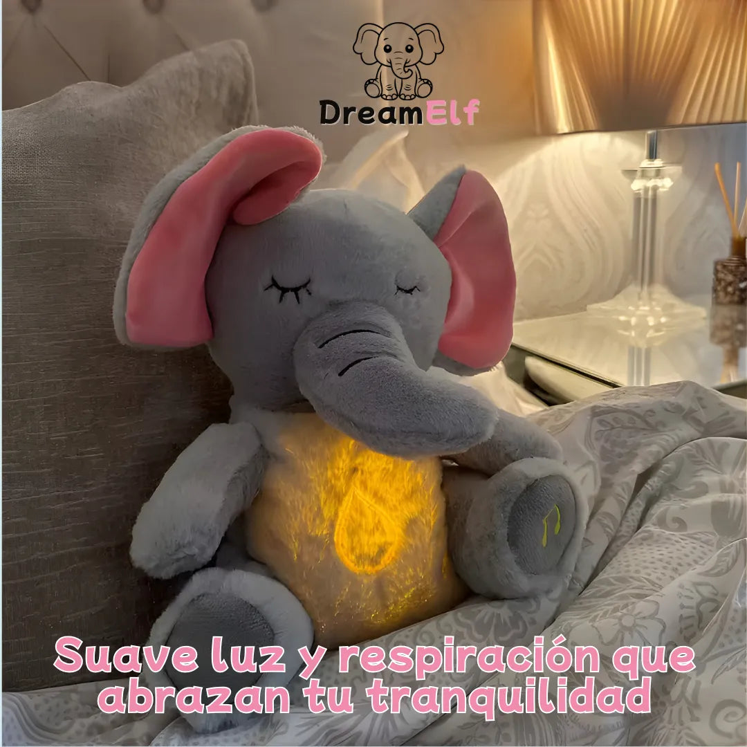 50% BLACKWEEK🎁 | DreamElf™ Elefante Luminoso: Respiración Real, Calma Profunda y Compañía en tus sueños (Para peques y adultos)