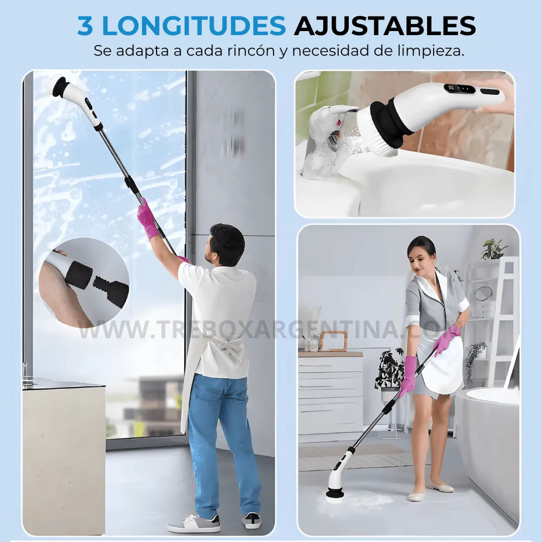 [50% OFF🎁] | SpeedClean Cepillo de Limpieza Eléctrico Recargable 8 en 1: Tu casa impecable en minutos y sin esfuerzo.