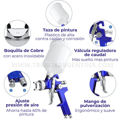 50% OFF HASTA HOY🎁 | Pistola de Pintura AeroPaint Pro:  El experto en pintura ahora sos vos