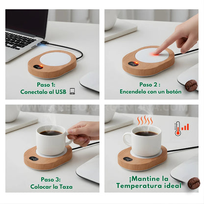 50% OFF🎁 | HotCup Calentador de Bebidas Portatil: Tu bebida a la temperatura ideal, de principio a fin!