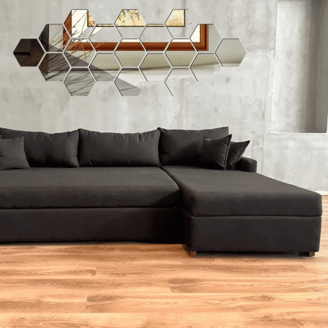 HEXAHOM™ Espejos Adhesivos  Decorativos SetX10 - PROMO 2X1 ¡Llevate 2 Set Paga 1!