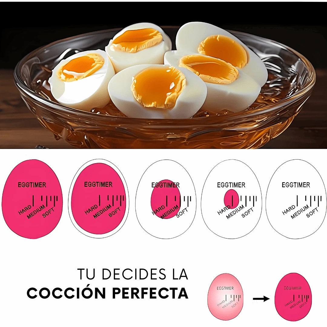Temporizador de huevos Eggtimer | Controla la Cocción Perfecta 2X1 ¡Compra 1 y Lleva 1 GRATIS!