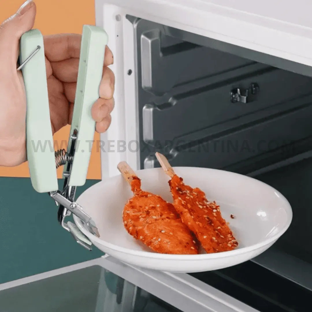 PROMO 3X1 🎁 Pinza antideslizante de silicona CookGrip🧑🏻‍🍳: Agarrá cualquier cosa caliente sin problemas!