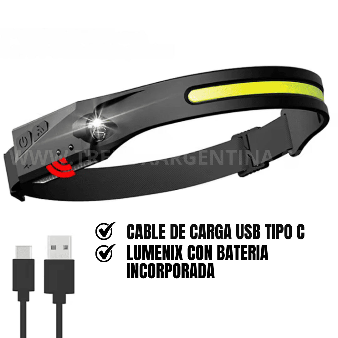 COMBO 2×1 - Linterna Manos Libres LUMENIX | Visibilidad completa sin sentir que la llevas puesta