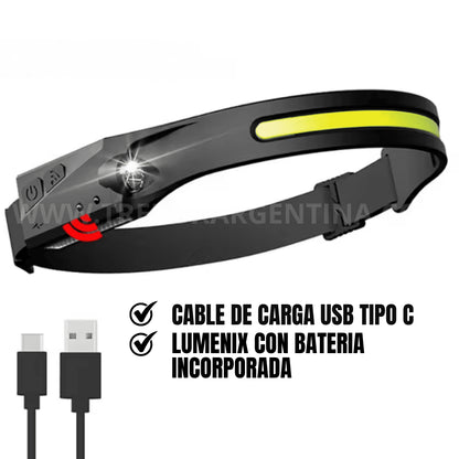 COMBO 2×1 - Linterna Manos Libres LUMENIX | Visibilidad completa sin sentir que la llevas puesta