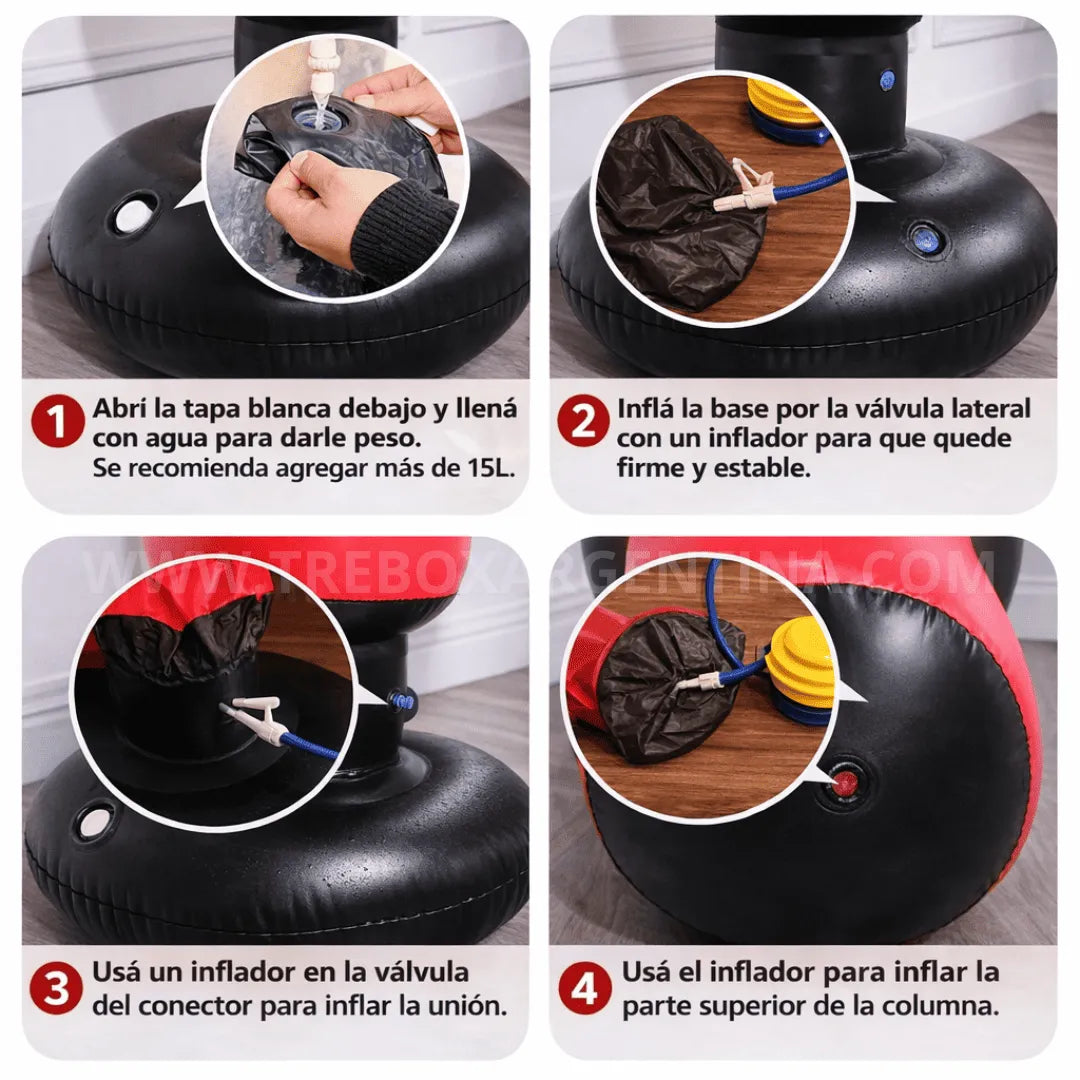 PROMO 45% OFF🚨| KnockOut™ Bolsa de Boxeo Inflable: Entrená el cuerpo y liberá todo el estrés sin salir de casa