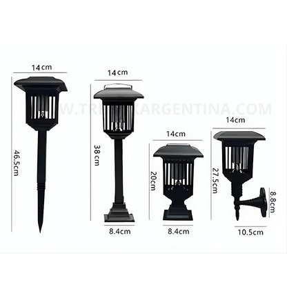 SolarKiller Lámpara solar antimosquitos 3 en 1 : Iluminá, protegé y olvidate de los mosquitos