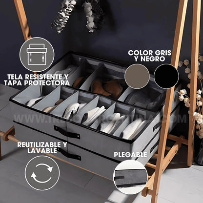 2X1 🎁 | ShoeBox Guardazapatos Bajo Cama: Tu calzado ordenado, protegido y listo para usar
