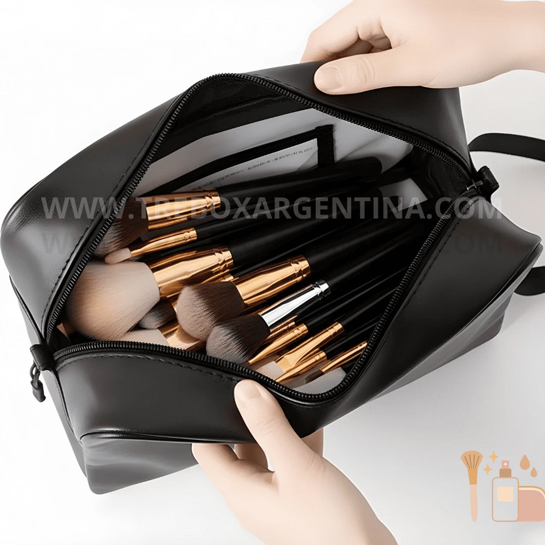 COMBO BEAUTY💄 | Limpiador Eléctrico de Brochas BrushClean  + Neceser WashBag: Cuidá tus brochas y llevá tu make-up con estilo donde quieras.